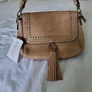 Jen & Co Vegan Leather Tassel purse